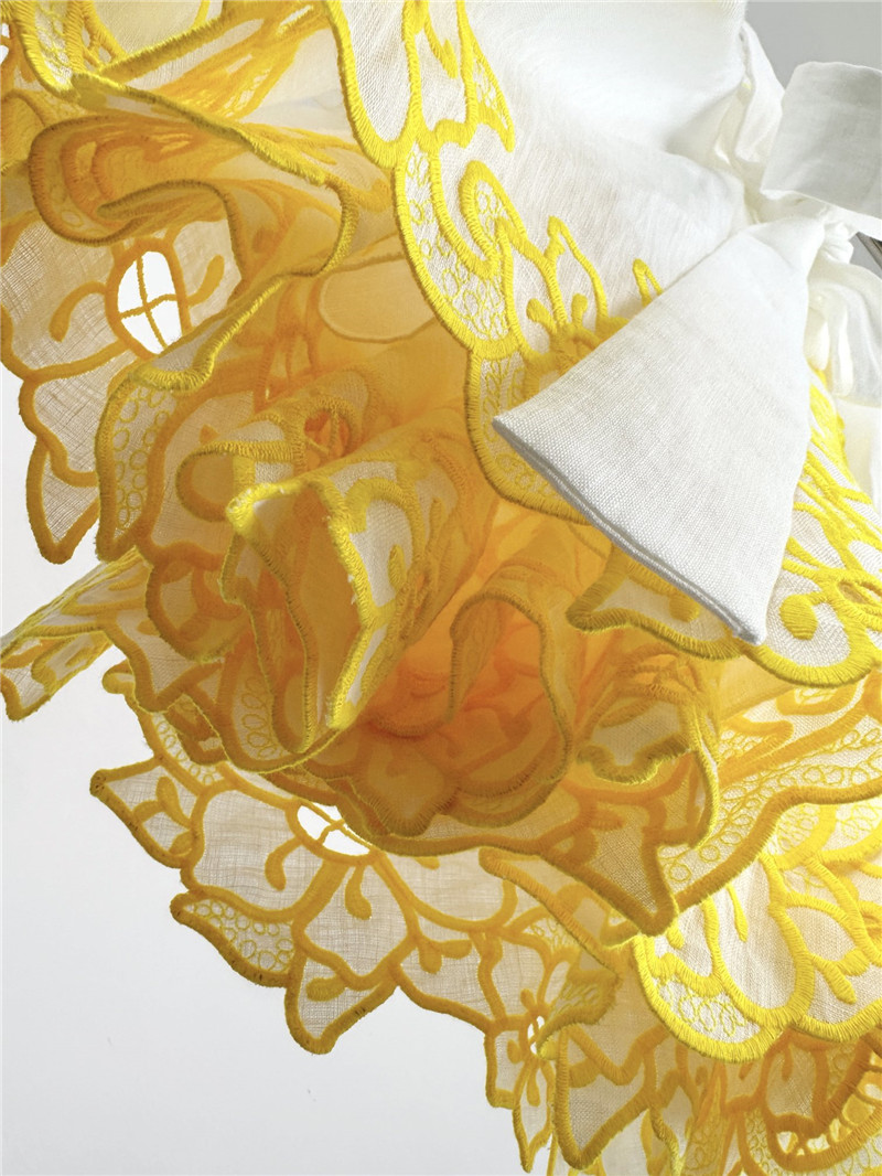 zimm embroidery detail mini dress replica designer clothes