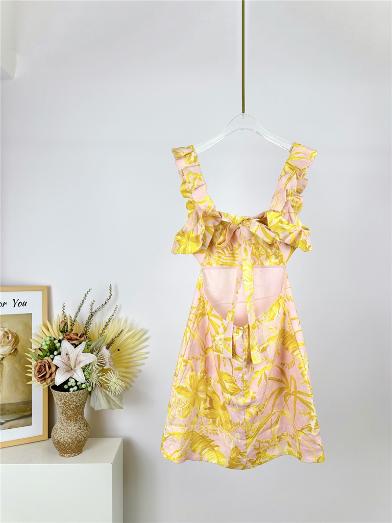 zimm ruffle neckline mini dress replica clothing sites