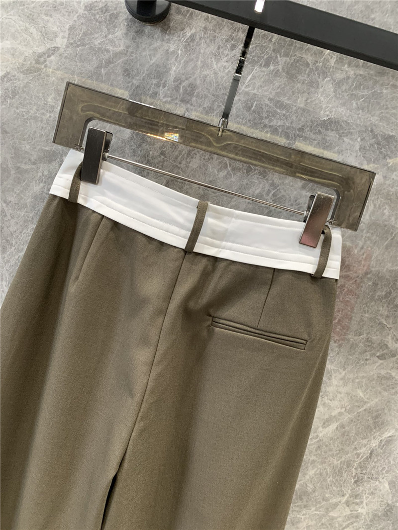 M1um1u wool wide-leg pants replica d&g clothing