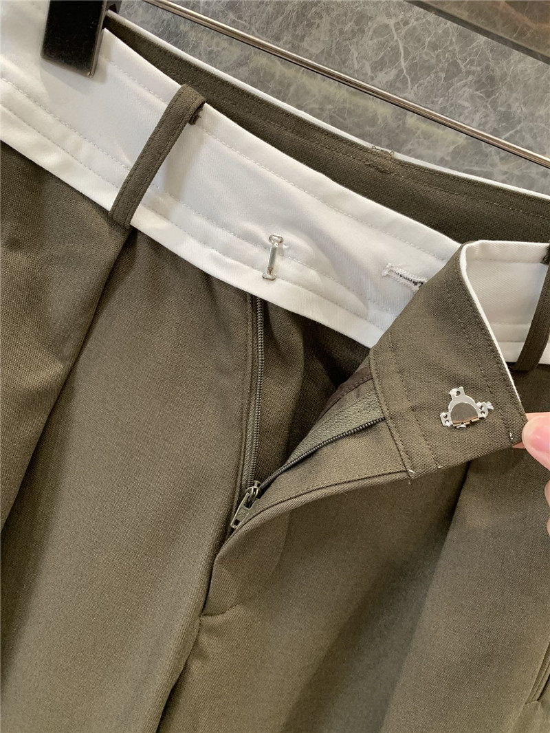 M1um1u wool wide-leg pants replica d&g clothing