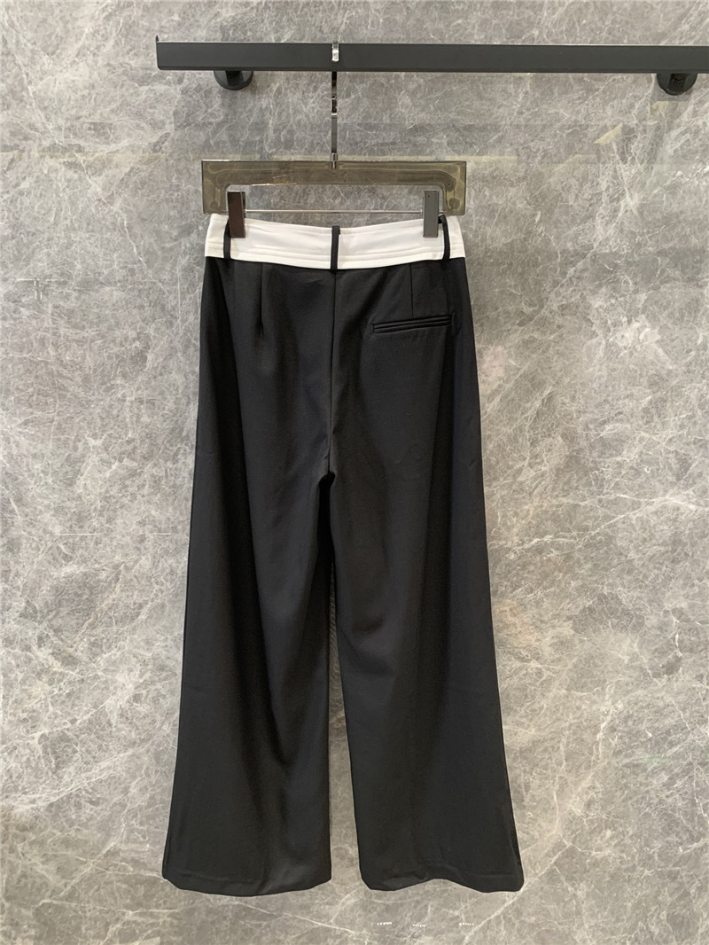 M1um1u wool wide-leg pants replica d&g clothing