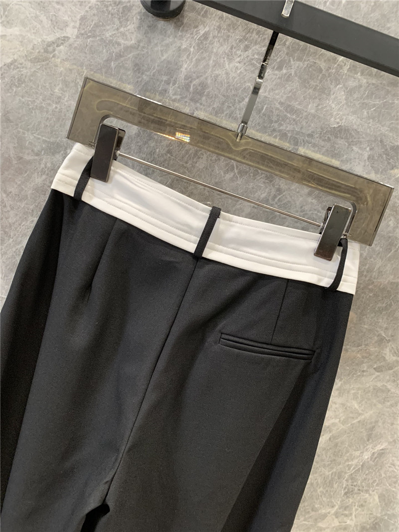 M1um1u wool wide-leg pants replica d&g clothing