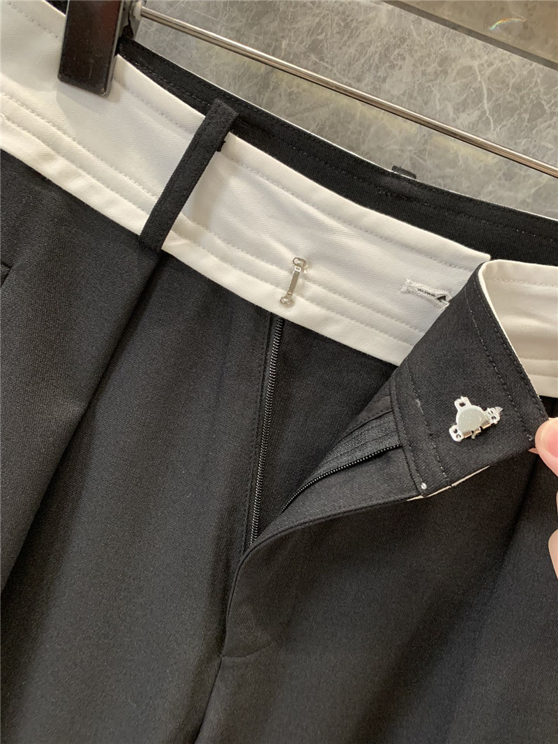 M1um1u wool wide-leg pants replica d&g clothing