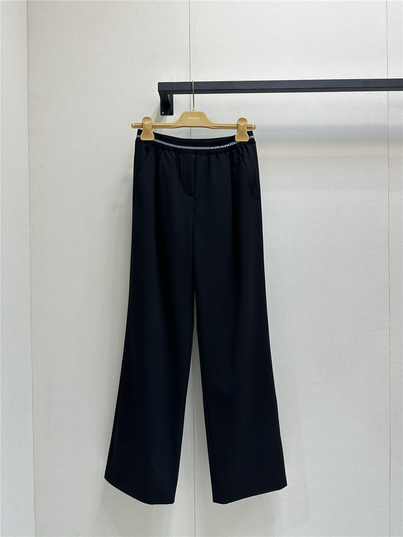 M1um1u high waist wide leg trousers replica clothing sites
