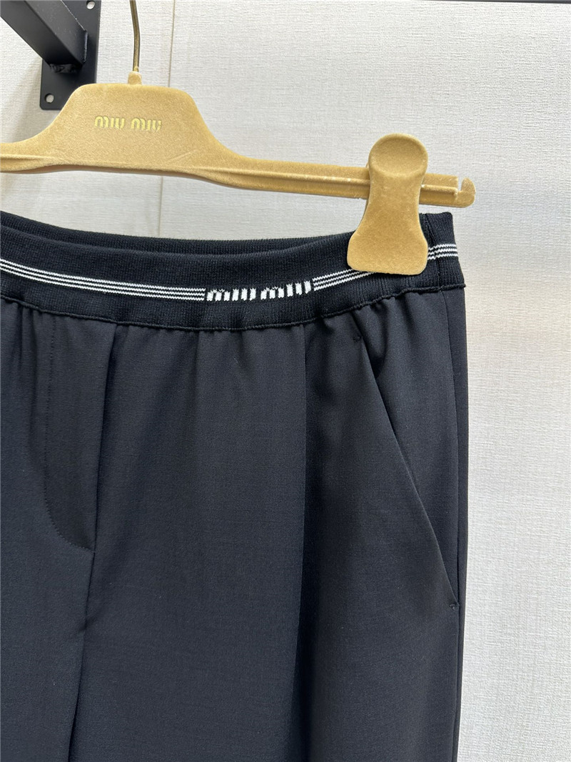 M1um1u high waist wide leg trousers replica clothing sites