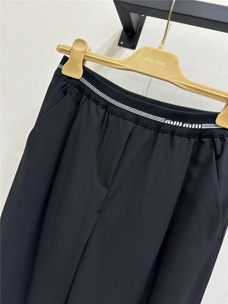 M1um1u high waist wide leg trousers replica clothing sites