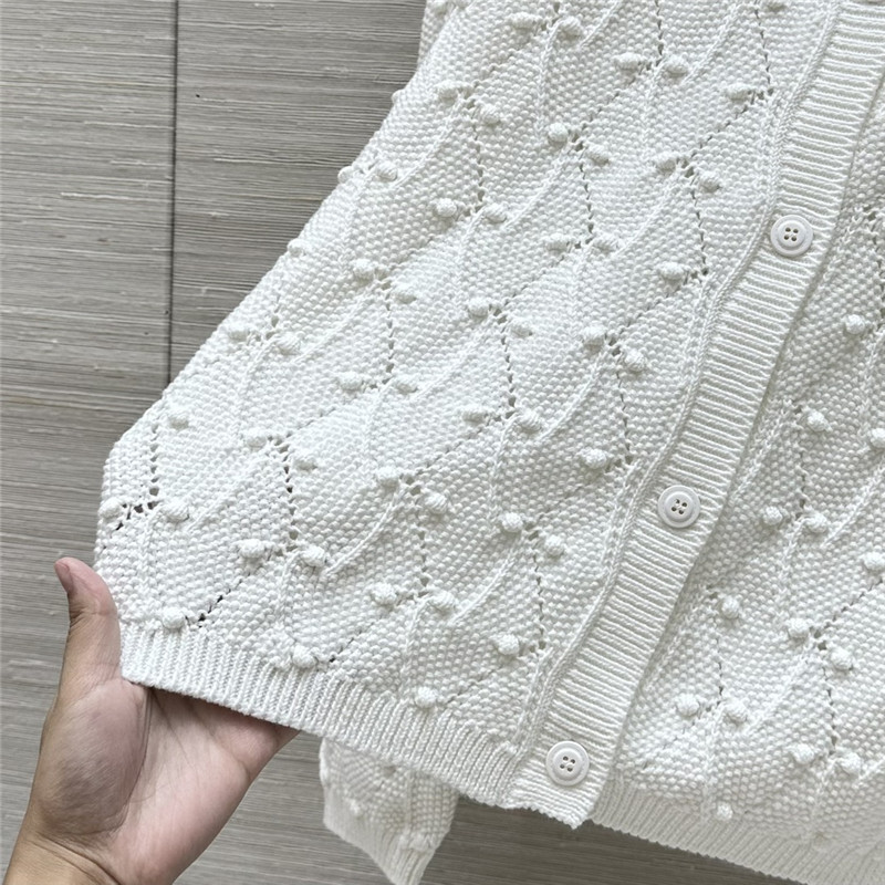 Vanitoo jacquard crochet knitted suit replica clothes