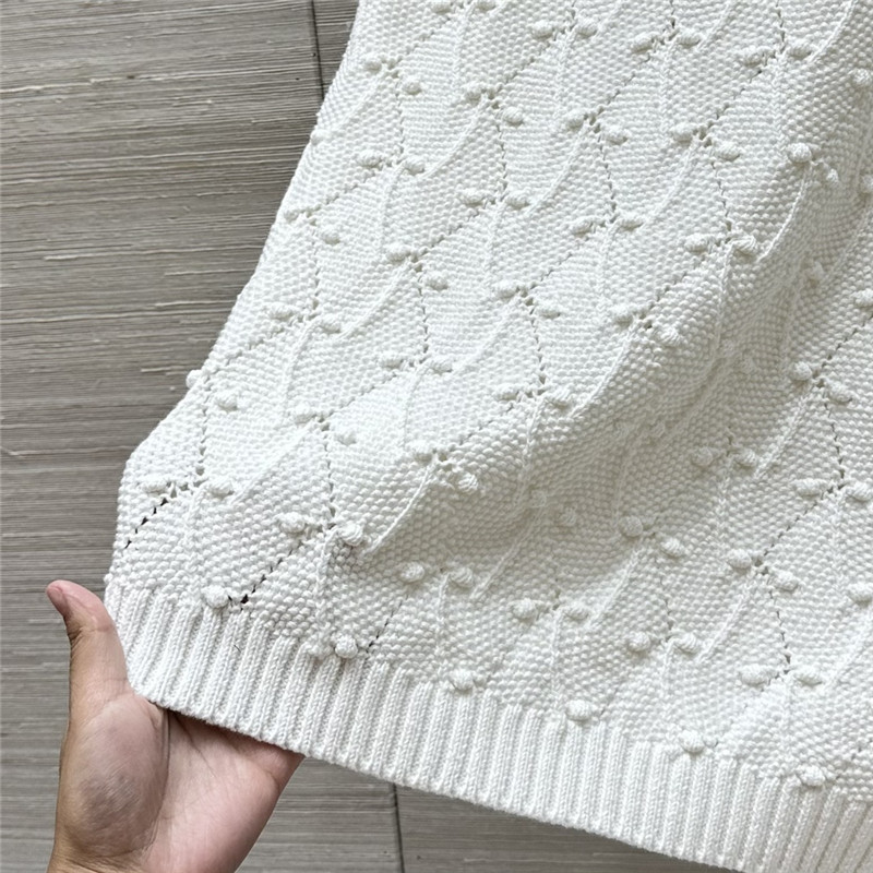 Vanitoo jacquard crochet knitted suit replica clothes