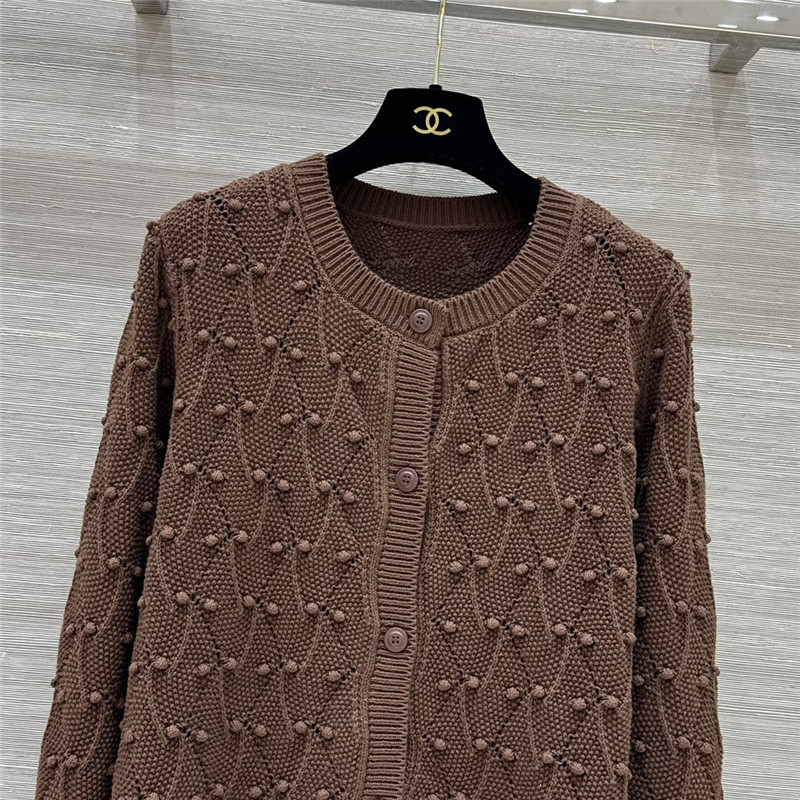 Vanitoo jacquard crochet knitted suit replica clothes