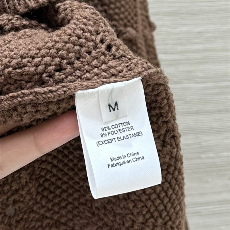 Vanitoo jacquard crochet knitted suit replica clothes