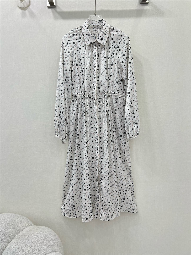 Vanitoo printed long-sleeved dress replica d&g clothing