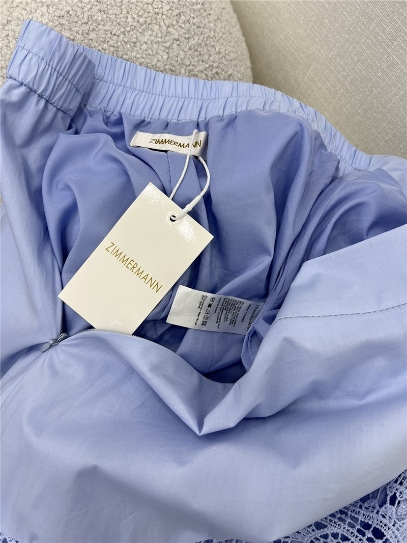 Zimm water-soluble lace patchwork irregular skirt replica clothes