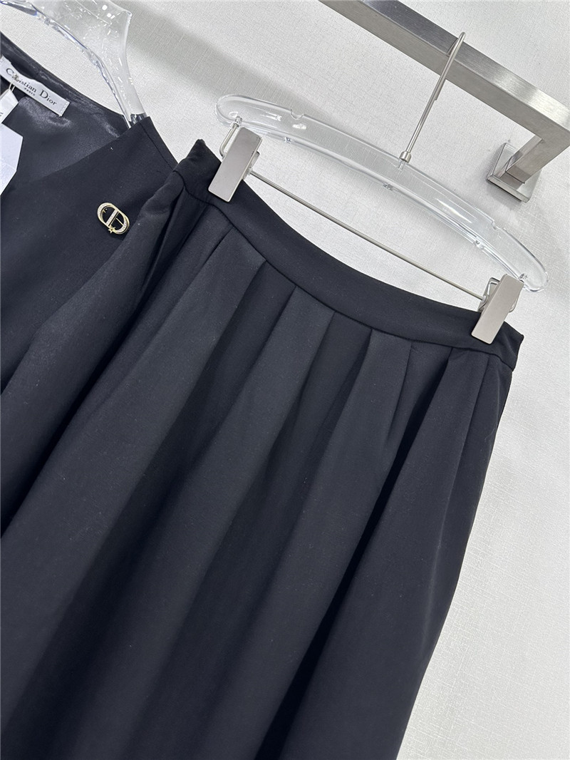 D10r v-neck vest skirt cotton and linen suit replica clothing