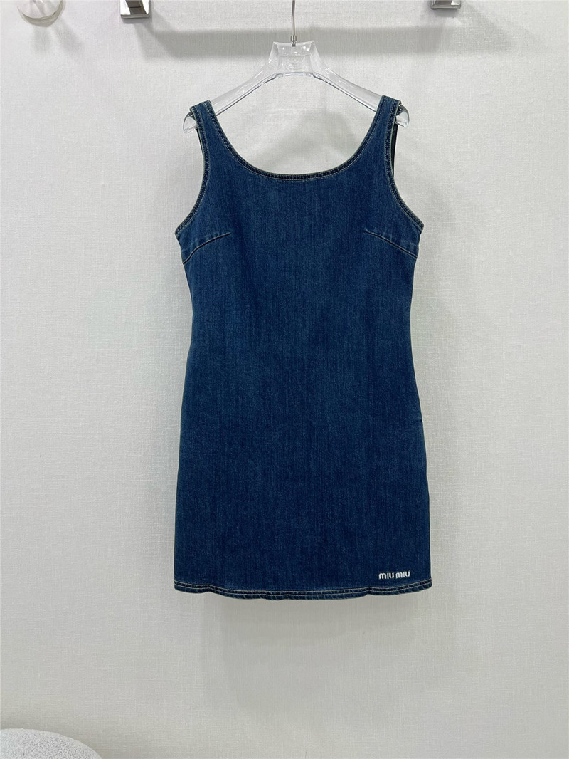 M1um1u new denim vest skirt replica clothes