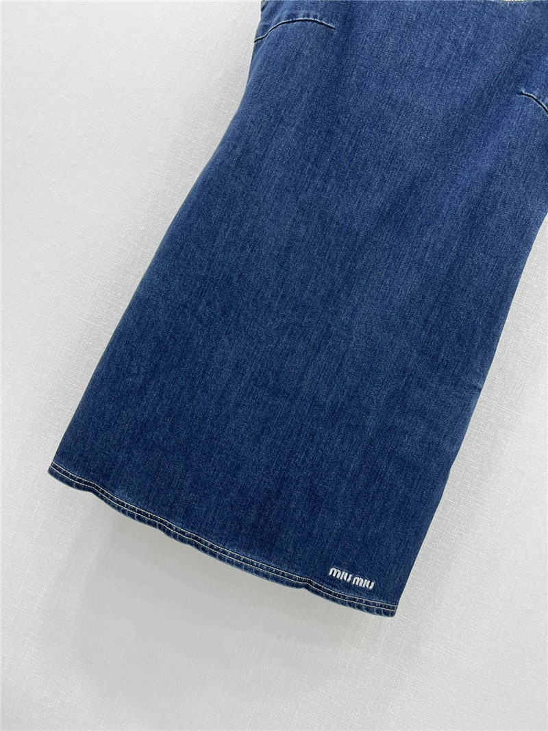 M1um1u new denim vest skirt replica clothes