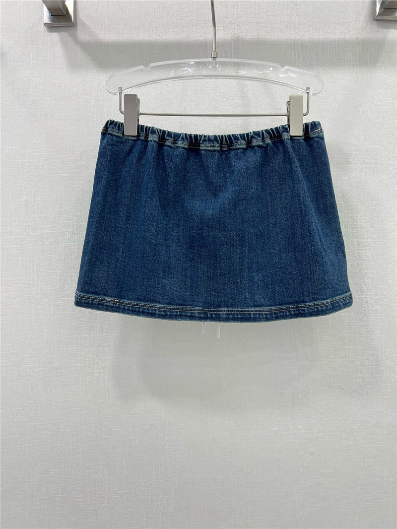 M1um1u new denim skirt replica designer clothes