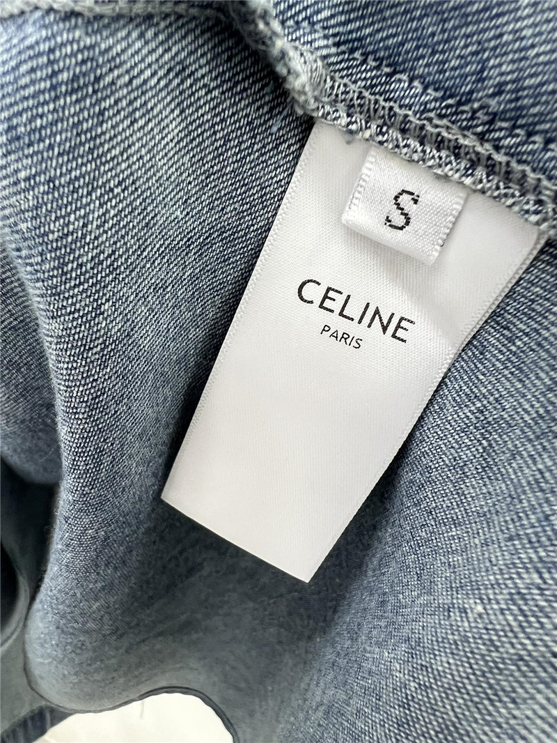 Ce1i*e denim long sleeve dress replica clothes