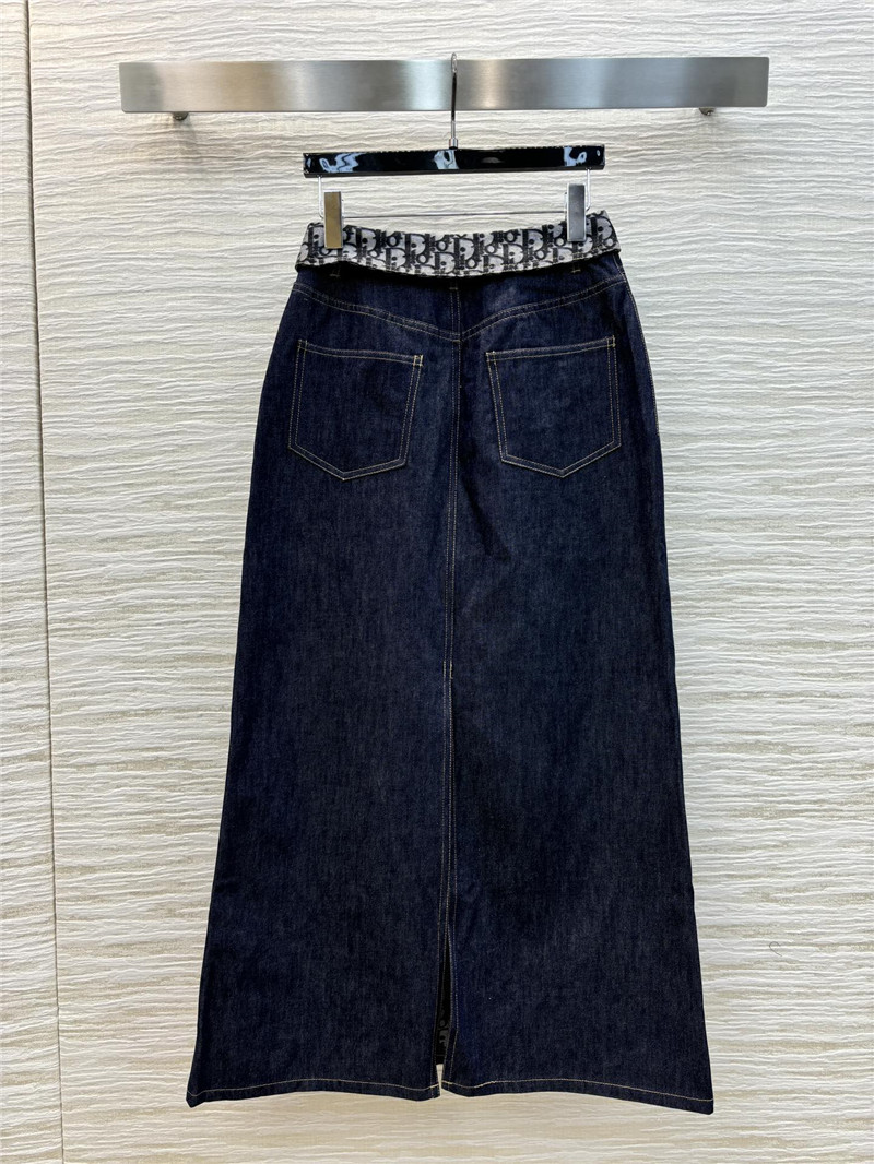 D10r denim maxi skirt replica designer clothes