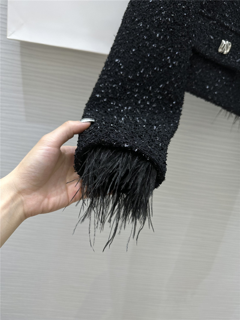 Y51 soft tweed jacket + sequined skirt set replicas clothes