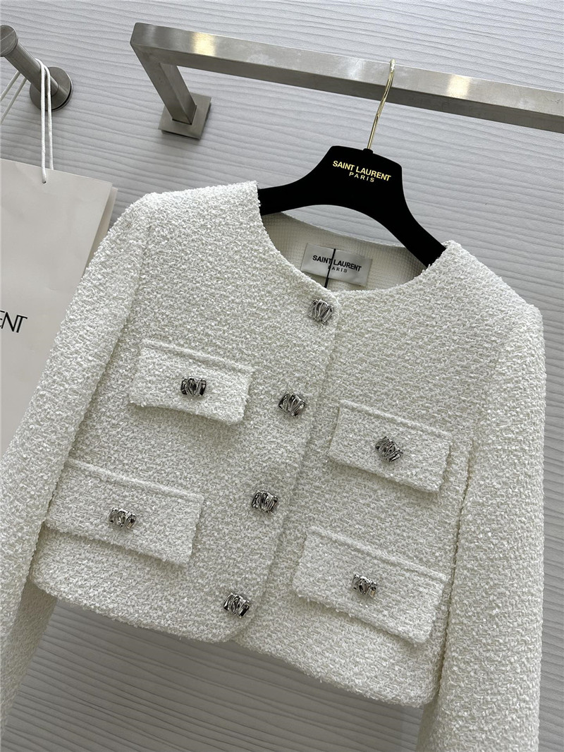 Y51 soft tweed jacket + sequined skirt set replicas clothes