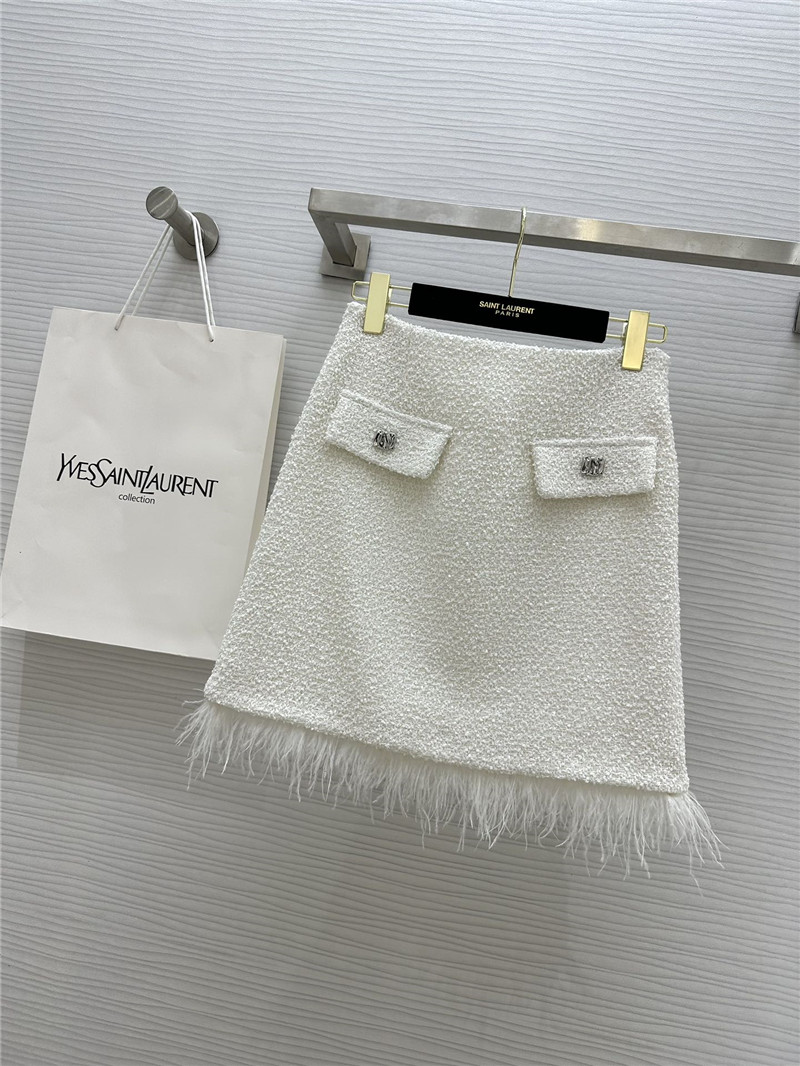 Y51 soft tweed jacket + sequined skirt set replicas clothes