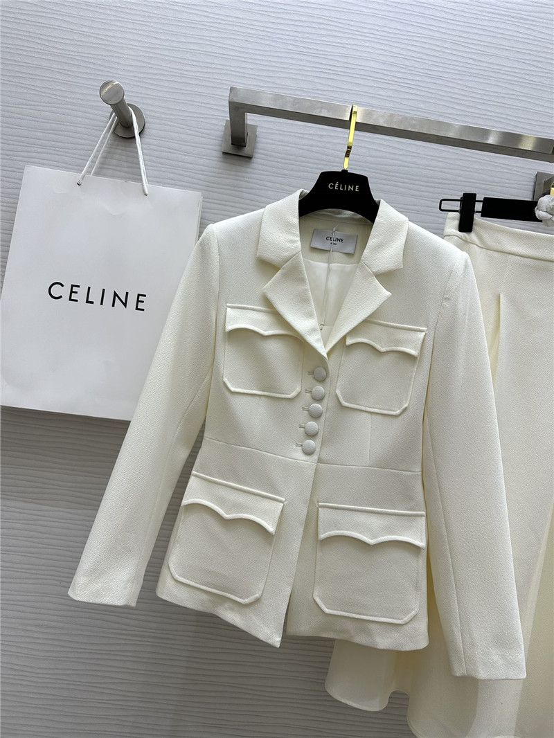 Ce1i*e high-end suit jacket + skirt set replica designer clothes