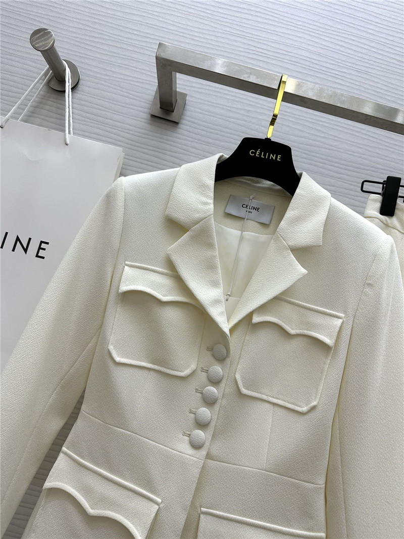 Ce1i*e high-end suit jacket + skirt set replica designer clothes