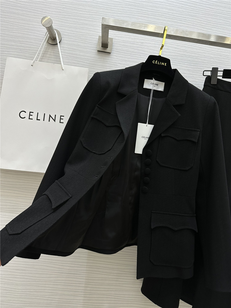 Ce1i*e high-end suit jacket + skirt set replica designer clothes