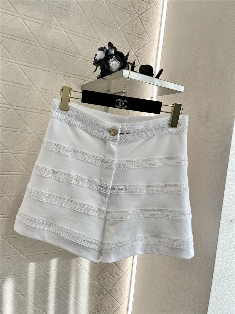 Ch**el heavy double c lace shorts replica clothes