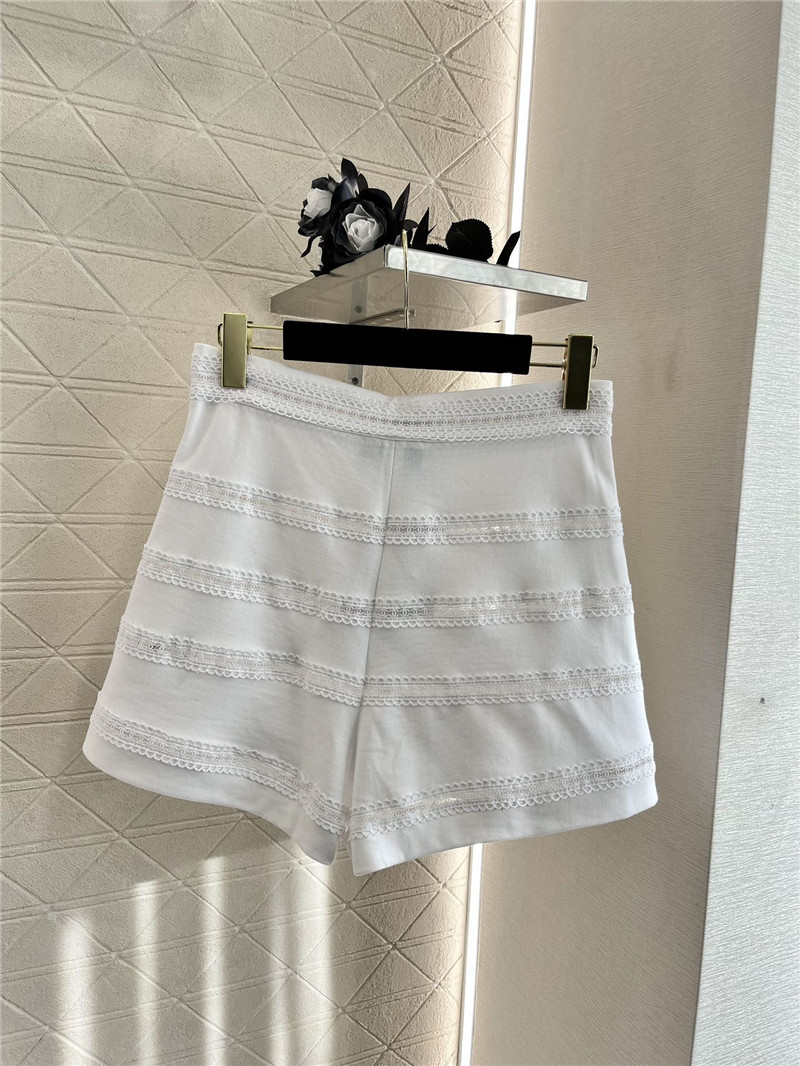 Ch**el heavy double c lace shorts replica clothes