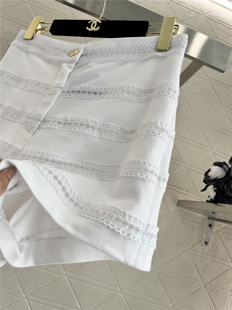 Ch**el heavy double c lace shorts replica clothes