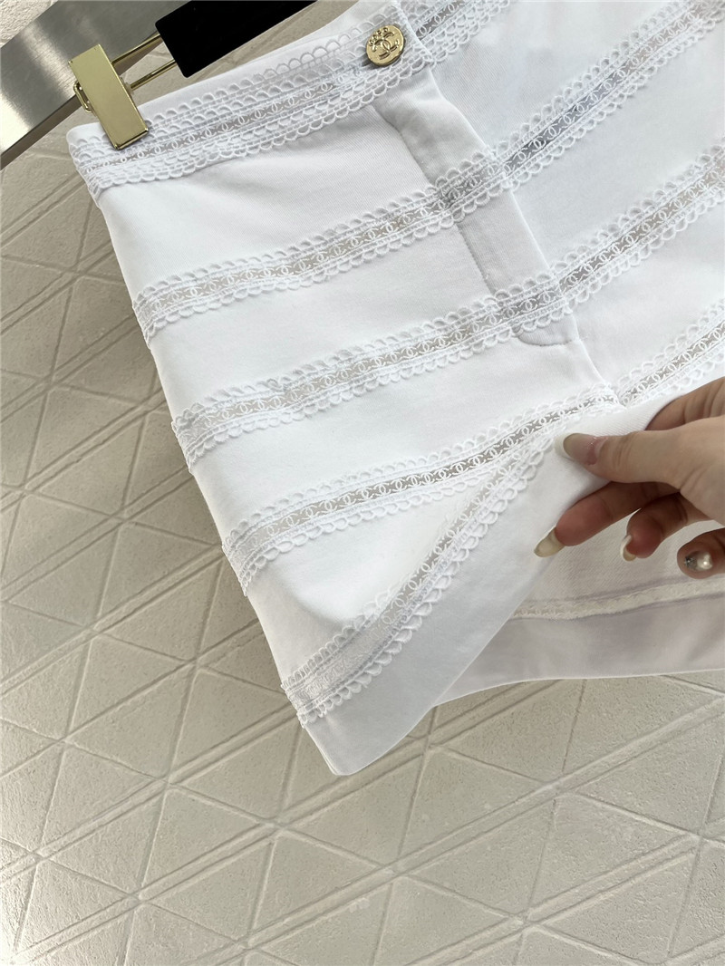 Ch**el heavy double c lace shorts replica clothes