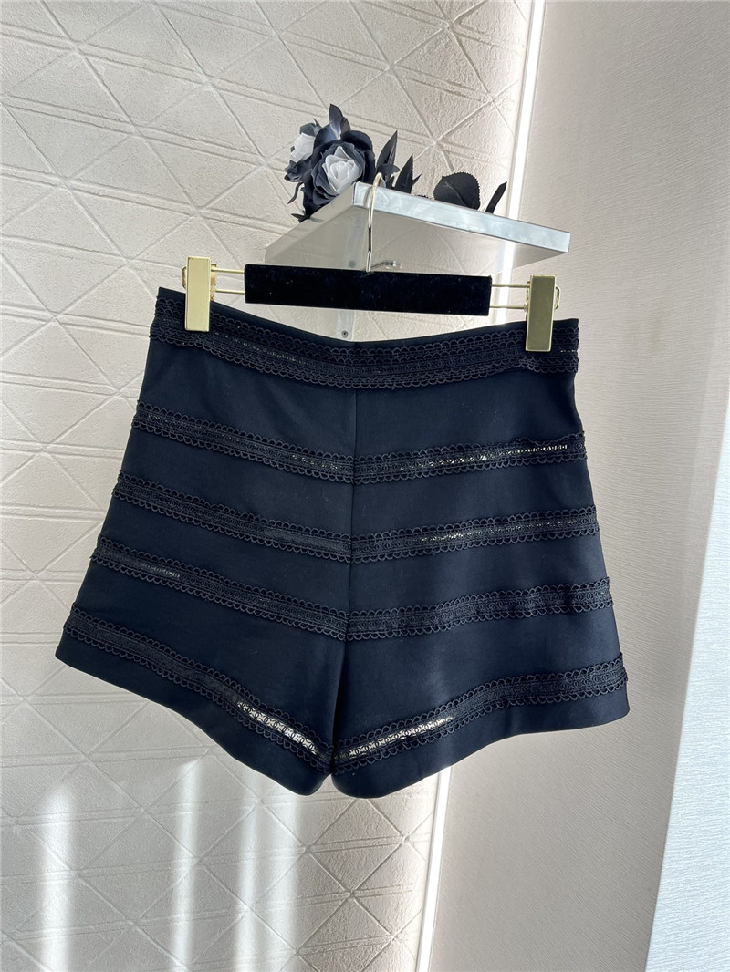 Ch**el heavy double c lace shorts replica clothes