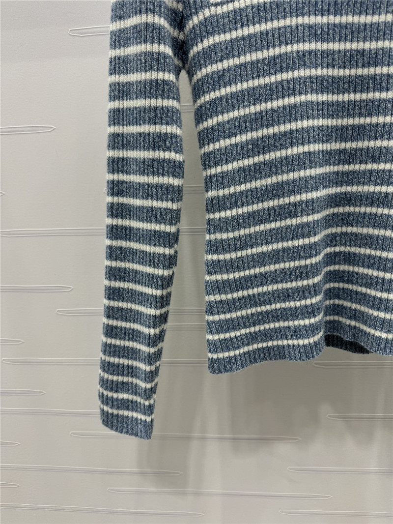 D10r striped jacquard letter knitted long sleeve replica clothing