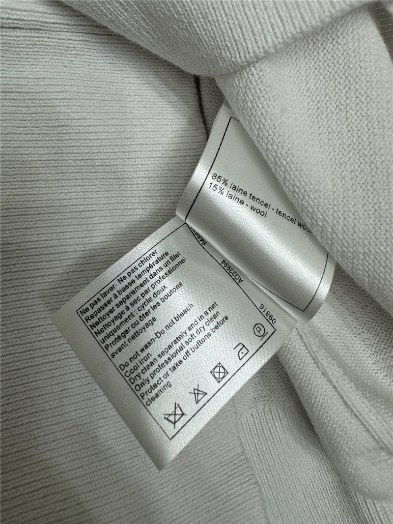 Ch**el jacquard knitted v-neck cardigan replica clothes