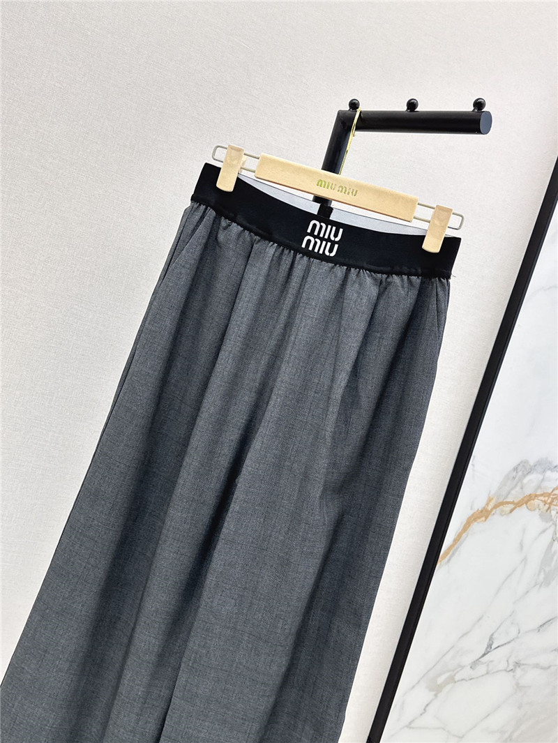 M1um1u new webbing straight trousers replica d&g clothing