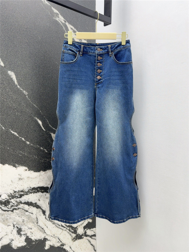 Chloé double-side hollow straight jeans replica clothes