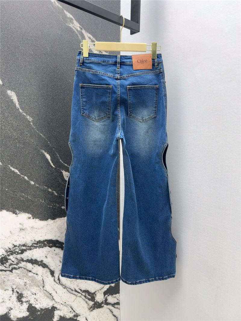 Chloé double-side hollow straight jeans replica clothes