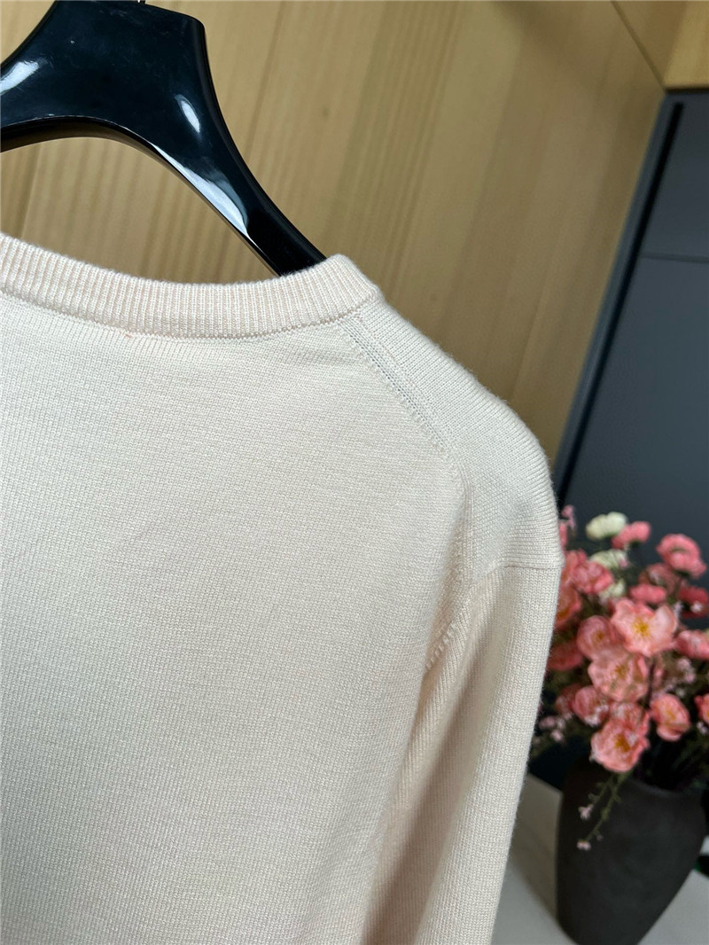 Gvc*1 horsebit intarsia round neck wool sweater replica clothes