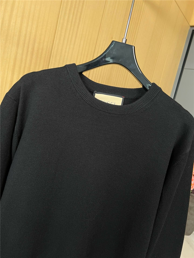 Gvc*1 horsebit intarsia round neck wool sweater replica clothes