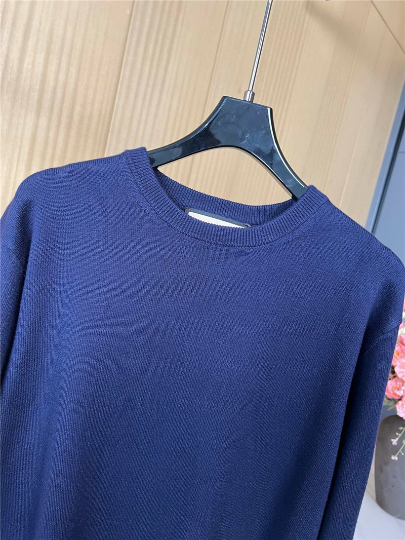 Gvc*1 horsebit intarsia round neck wool sweater replica clothes