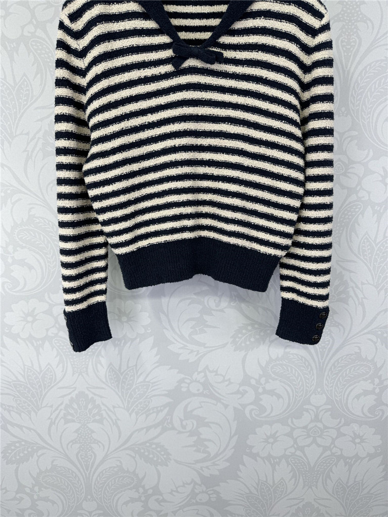 D10r navy collar striped sweater replicas clothes