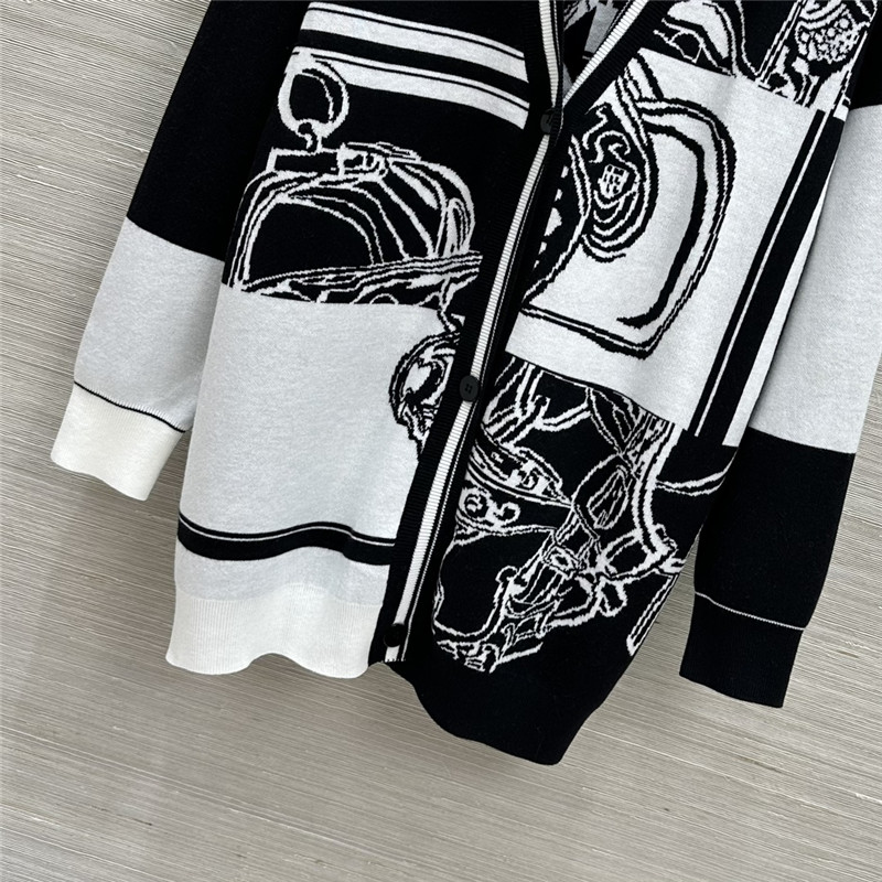 H**me5 golf long-sleeved wool long cardigan replica clothes