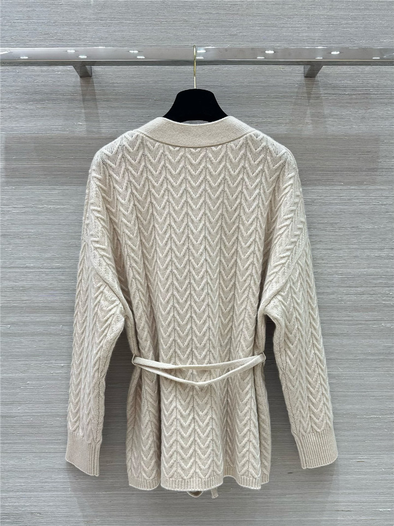 L0r0 P1ana pure cashmere curly tie coat replica clothes