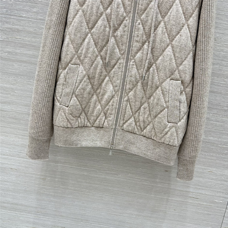 L0r0 P1ana quilted cashmere hooded jacket replica clothing