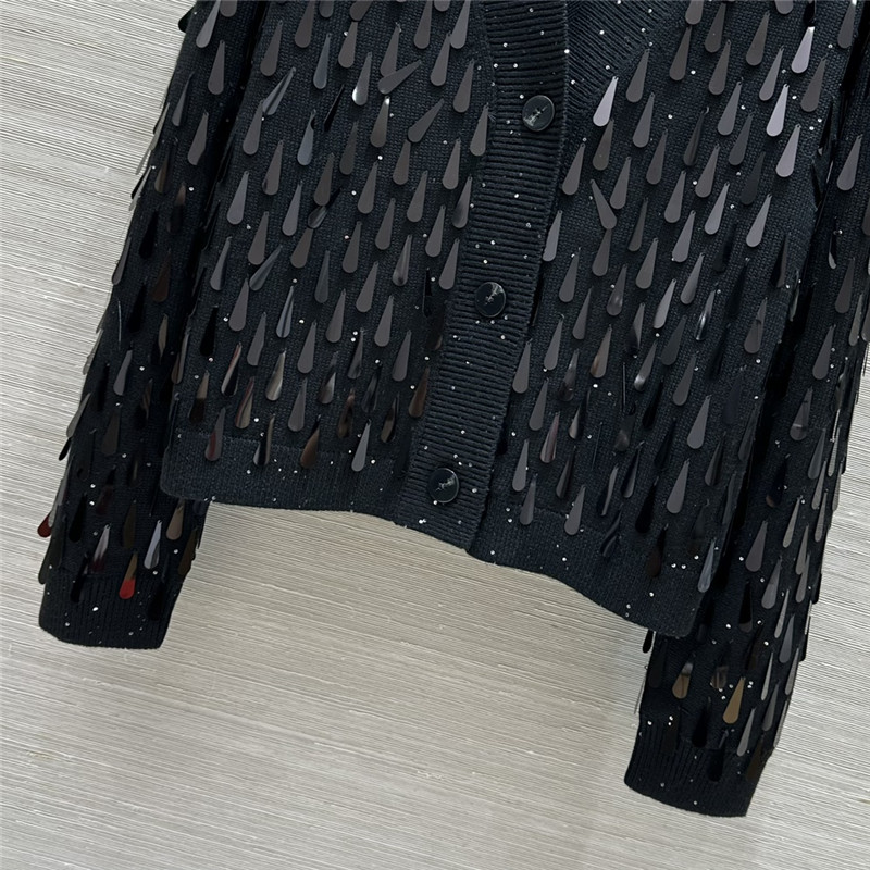 BC sequined knit collar cardigan replica clothes