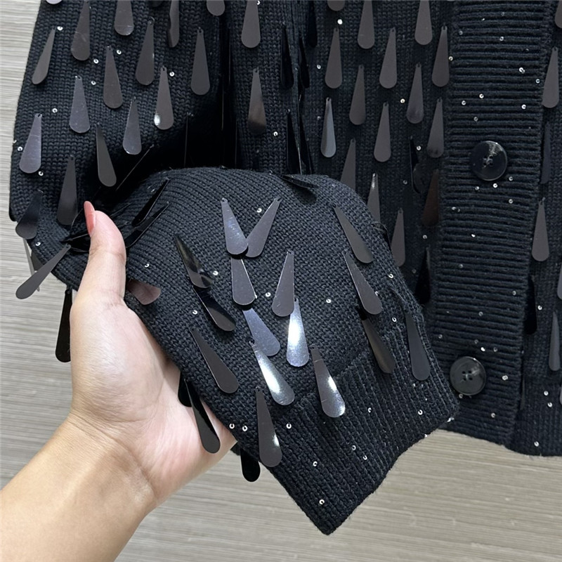 BC sequined knit collar cardigan replica clothes