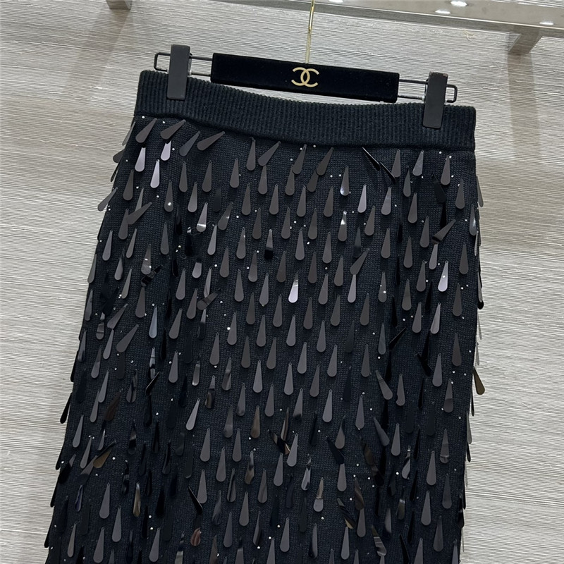 BC sequined knitted skirt replica clothes
