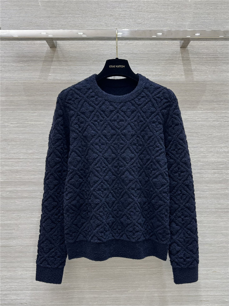 l0vis Vvtt0n lv monogram round neck top replica clothing