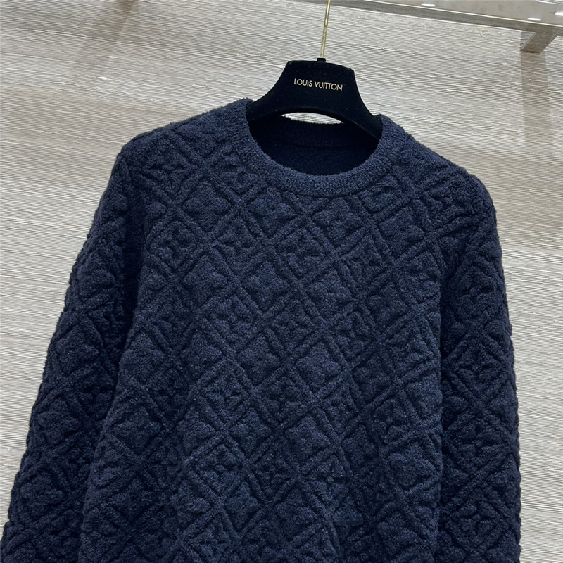 l0vis Vvtt0n lv monogram round neck top replica clothing